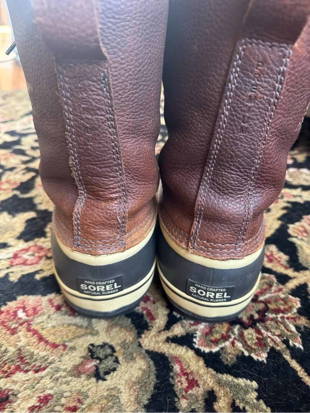 Sorel Brown and Dark Gray Waterproof Rain & Snow Boots